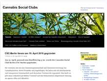 Tablet Screenshot of cannabis-clubs.de